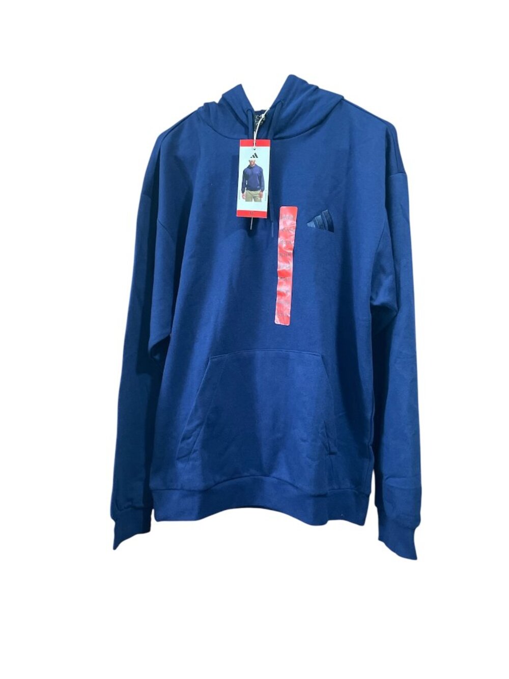 Men's Full Sleeve Hoodie, Adidas, M, Dark Blue, NWT